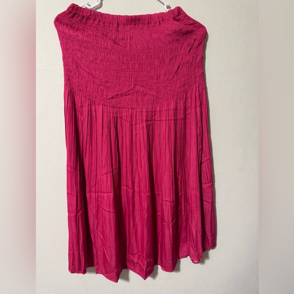 DO+BE Vibrant Pink Midi Skirt